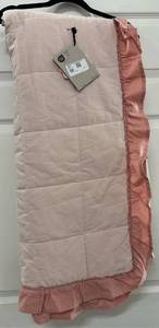 lot 3229 image: The World Traveler Collection Throw Pink White Stripped