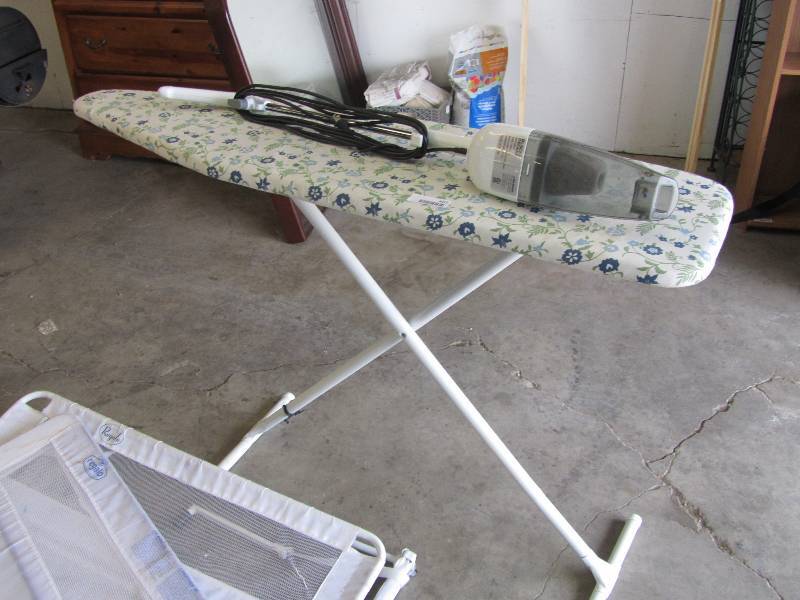 lot 4015 image: Ironing Board and Dust Duster Type Vacume