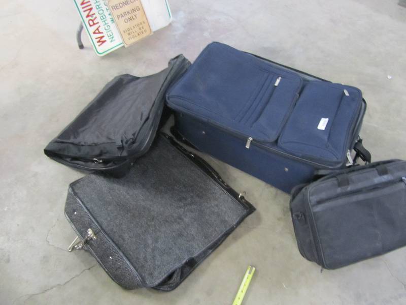 lot 4043 image: Suitcase Lot- Garment Bags Too 