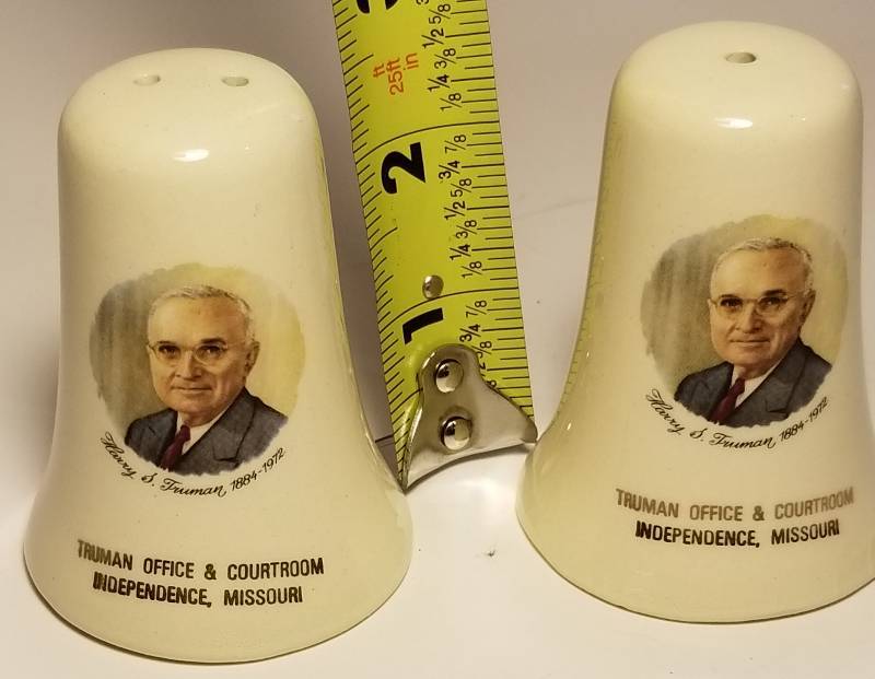 lot 24 image: President Harry S. Truman Salt and Pepper Shakers