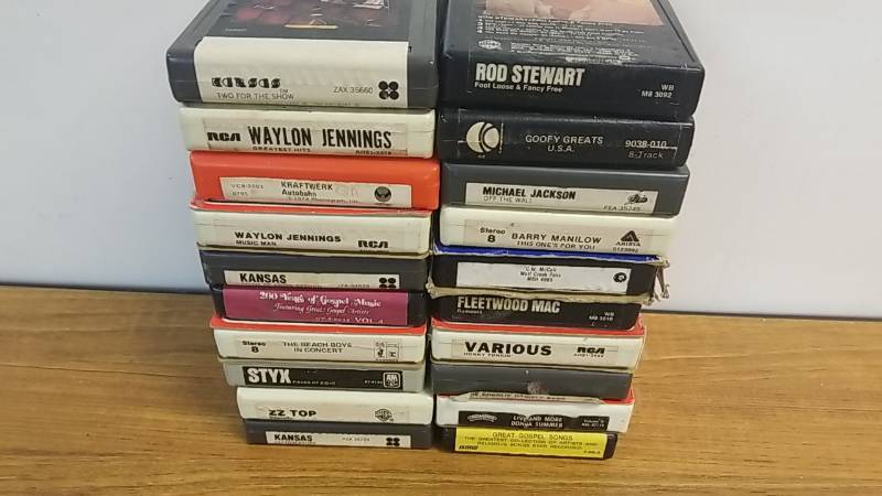 lot 4098 image: Lot of 8 Track Tapes- Rock and Country and 