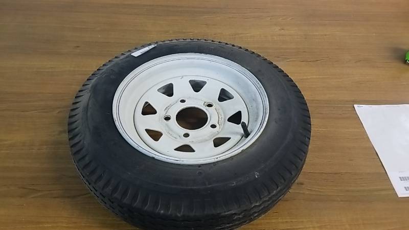 lot 4111 image: 5 Hole Utility Trailer Wheel and Tire  5.30-12