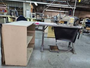 lot 13023 image: Commercial Mitsubishi Sewing Station