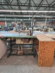 lot 13039 image: Commercial PFAFF Sewing Station