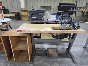 lot 13014 image: Commercial Sewing Station (NO MACHINE)