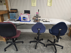 lot 13063 image: Lifetime Folding Table with 3 Chairs