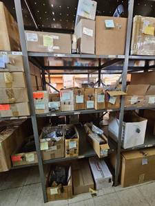 lot 23021 image: Assorted Lot Of Staples, Swing Hooks, Nic Clip, Plastic Clip Fastners, Carabiner, Swivel Hooks, Belt Accessories