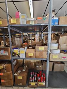 lot 23048 image: Assorted Lot Of Respirator Filters, Safety Glasses, Vinyl Aprons, And More