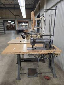 lot 17760 image: Commercial Singer Sewing Station