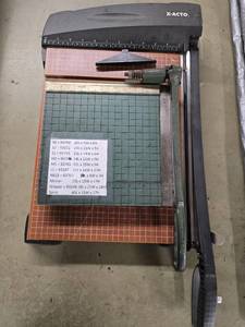 lot 17801 image: (2) Industrial Paper Cutters