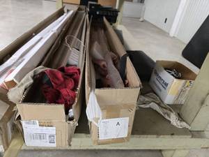 lot 17802 image: Large Assorted Lot Of Tube Lights, Printer, and More