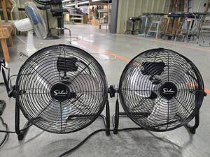 lot 17856 image: (2) 16in Deluxe Fans