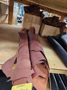 lot 14754 image: Red OrangeBrown-leather