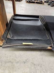 lot 14763 image: Shiny Black Leather on Bontex backing