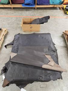 lot 14778 image: Pallet of Brown Leather