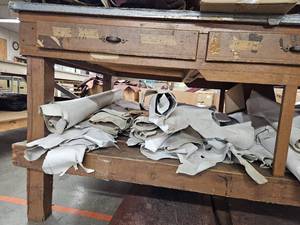 lot 14792 image: Assorted Lot Of White leather