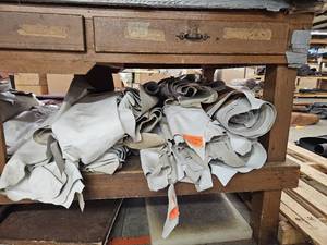 lot 14793 image: Assorted Lot Of White Leather