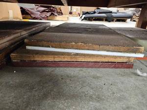 lot 14795 image: Heavy Wood and Plastic Slabs