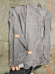 lot 14801 image: Grey Suede Leather
