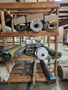 lot 14817 image: Assorted Lot Of Netting, Fabric, Clothes, Rubber