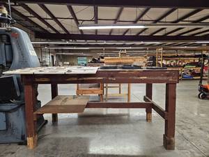lot 14868 image: Wooden Work Table