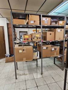 lot 29080 image: Industrial Metal Shelves