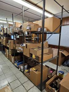lot 29081 image: Industrial Metal Shelves