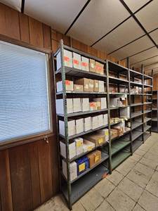 lot 29084 image: Industrial Metal Shelves All screwed together