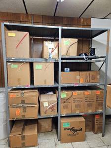 lot 29085 image: Industrial Metal Shelves