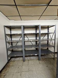 lot 29086 image: Industrial Metal Shelves