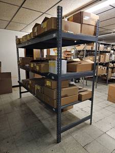 lot 29087 image: Industrial Metal Shelves