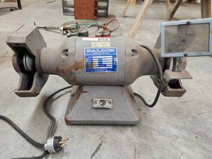 lot 8764 image: Baldor 632E Bench Grinder Buffer 14HP 115V 1725RPM
