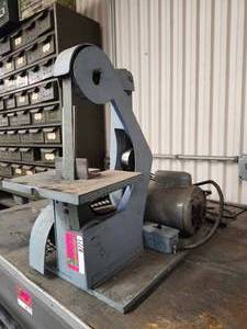 lot 8771 image: Industrial Belt Sander with Dayton 13 HP Motor Model 6K241A