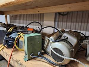 lot 44020 image: Industrial Electric Motors and Control Box Lot , For Parts