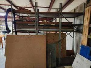 lot 44061 image: (3) Industrial Steel Storage Rack System