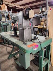 lot 44078 image: Singer Industrial Sewing Machine with Motor Control Box