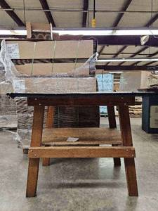 lot 14873 image: Wooden Work Table