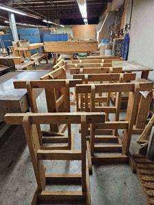 lot 14877 image: (2) Wooden Racks