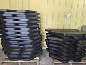 lot 49515 image: Plastic Hard Shell Unfinished BOW Cases - Stack of Metal Frames