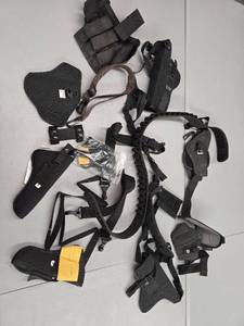 lot 11852 image: Black Nylon Holster System and Accessories