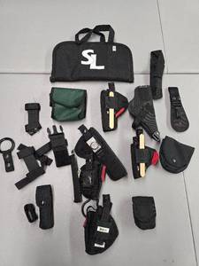 lot 11853 image: Black Nylon Holsters and Accessories