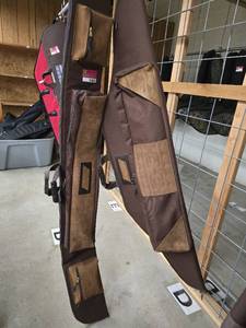 lot 11874 image: (2) Brown Nylon and Leather Cases