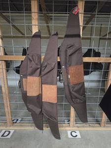 lot 11876 image: (3) Brown And Leather Bow Cases