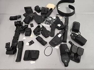 lot 11883 image: Black Nylon Holster System and Accessories