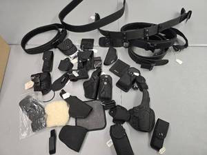 lot 11884 image: Black Nylon Holster System and Accessories