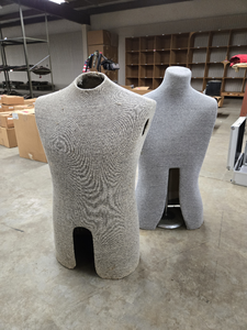 lot 16414 image: Male Torso Mannequin Display Forms with Stand