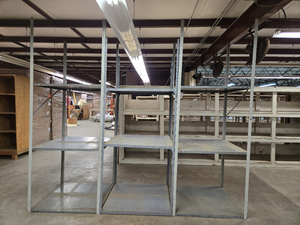 lot 45379 image: Industrial Metal Storage Shelving Units