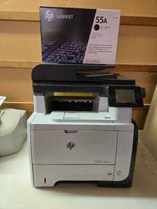 lot 42977 image: HP LaserJet Pro MFP M525 Multifunction Printer with 55A Toner