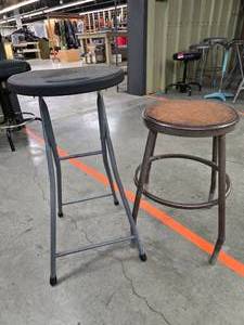 lot 17822 image: (2) Assorted Barstools