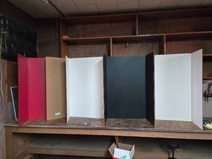 lot 48148 image: Multi-Panel Display Boards - Set of 5 Colors